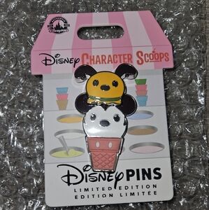 Disney Character Scoop Pins - Mickey & Pluto - Rare Set BNWT - Limited E…